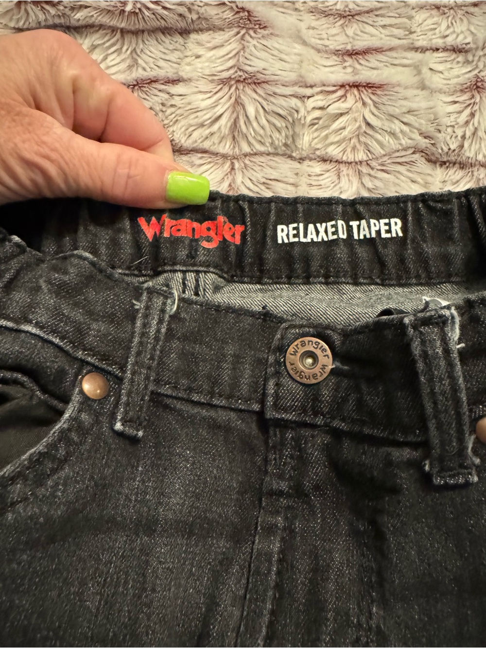 Wrangler boy’s  Relaxed Taper Black Denim Jeans